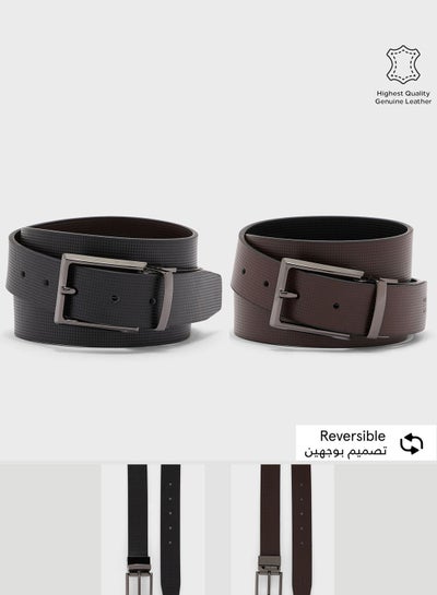 Buy Genuine Leather Reversible Belt in UAE