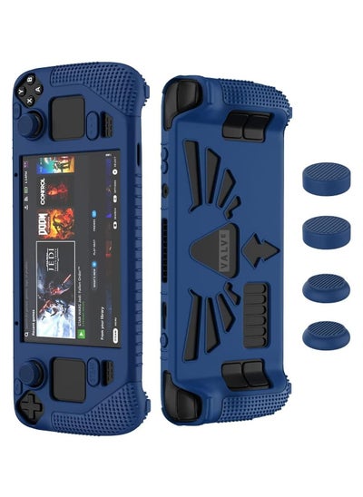 Buy 2023 Steam Deck Standing Protective Case, Thickening Silicone Accessories Protector, Soft Cover Skin Shell with 2 Pairs Thumb Grips, Full Protection Kit to Anti-Slip for Valve Stream Deck in Saudi Arabia