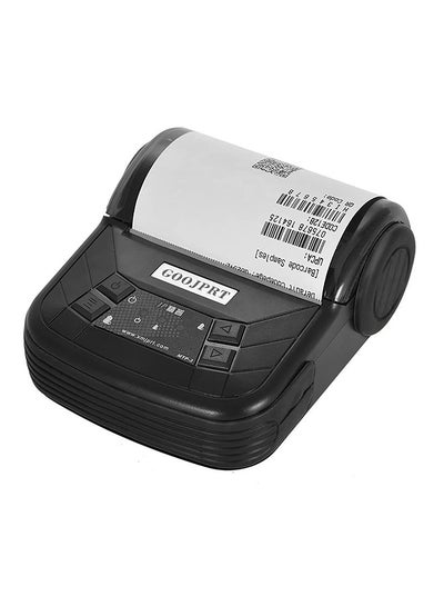 اشتري Thermal Printer Label Printer 80mm Portable Receipt Maker Bluetooth Wireless Receipt Printer Compatible with Android/iOS/Windows System ESC/POS Print Black في السعودية