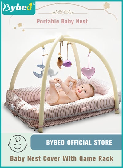 Buy Portable Baby Lounger, Babies Nest for Newborn Sleeping, Mattress for Crib and Bassinet, with Stand for hanging toys, Can Be Used for Bedroom, Travel, Camping, Gifts for Newborns, Infants, Kids in UAE