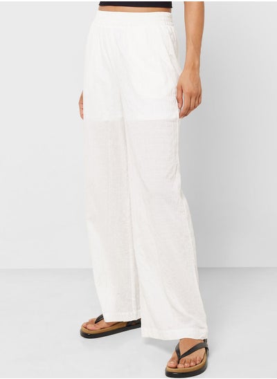 Buy High Waist Wide Leg Pants in UAE