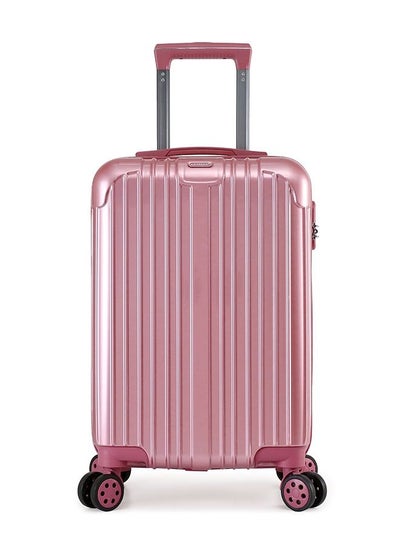 Buy Single Travel Trolley Luggage Hardside Expandable 4 Spinner Wheels 20 Inch 3 numbered lock ABS+PC material in UAE