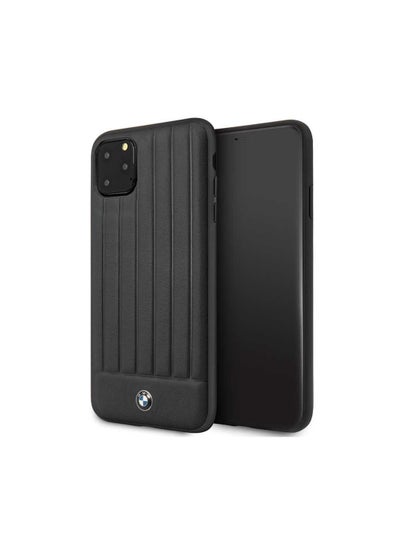 Buy BMW Hard Case Leather Lines For iPhone 11 Pro Max - Black in UAE