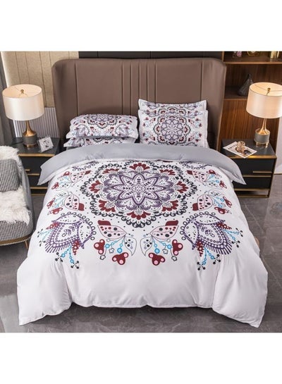 اشتري 6-Piece King Size Bed Sheet Set with Fitted Sheet, Duvet Cover and Pillow Cases Bedding Sets Includes 1X Fitted Sheet 1X Duvet Cover and 4X Pillowcases في الامارات