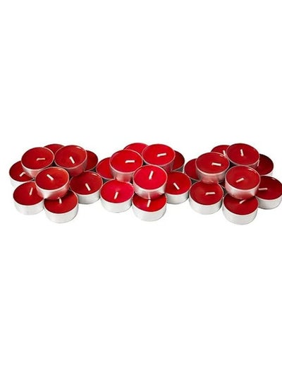 Buy Small Candle With Blueberry Flavor- Red, 30 Pieces in Egypt