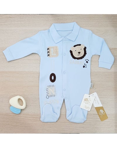 Buy Summer Newborn LION Jumpsuit (Box) (BLUE) in Egypt