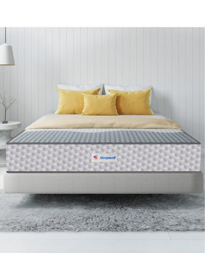 Buy Sleepwell Ortho Pro Spring | 100 Night Trial | Impressions Memory Foam Mattress With Airvent Technology And 3-Zone Pocket Spring | King Bed Size in UAE