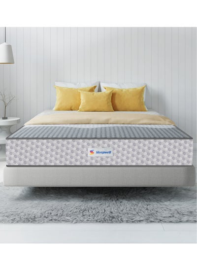 اشتري Sleepwell Ortho Pro Spring | 100 Night Trial | Impressions Memory Foam Mattress With Airvent Technology And 3-Zone Pocket Spring | King Bed Size في الامارات