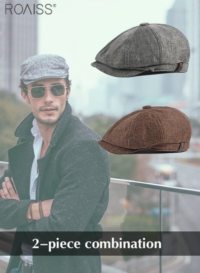 Summer & Autumn Breathable Linen Jazz Hat, British Style Casual