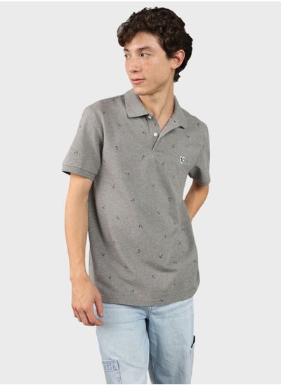 Buy Pique Printed Polo in Saudi Arabia