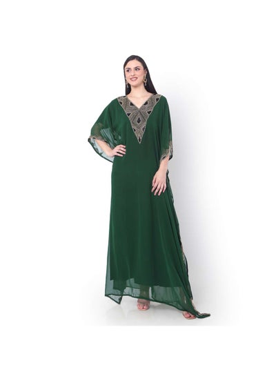 Royal Dubai Moroccan Abaya Georgette Kaftan Dress at 1400.00 INR in Mumbai  | Ar Fashion