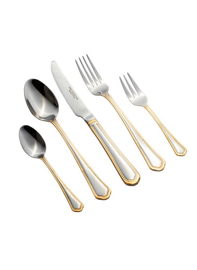 Buy A Bag Of Stainless Steel And Gold Spoons Consisting Of 72 Pieces in Saudi Arabia