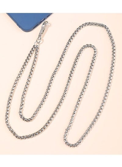 Buy Silver Phone Lanyard Crossbody Neck Strap in Saudi Arabia