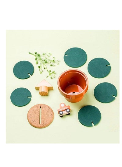 Buy Coaster DIY Cactus Potted Coasters in UAE