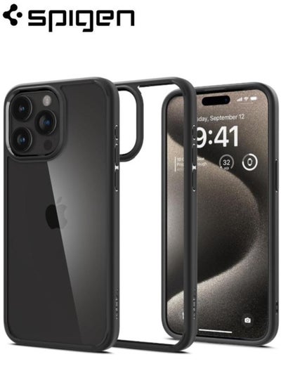 اشتري iPhone 15 Pro Max Ultra Hybrid Case Cover - Clear/Black في السعودية