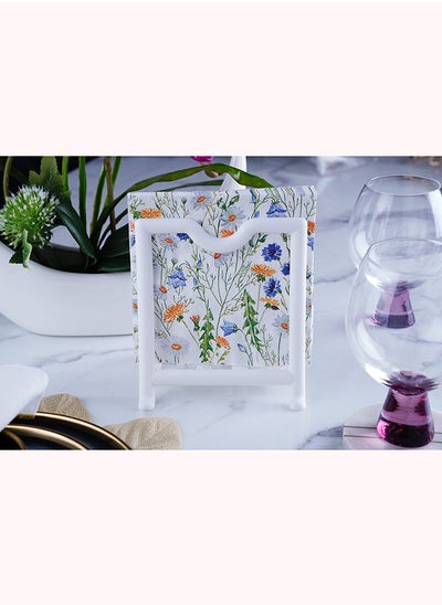 Buy Misha Napkin Holder White 7x15x18cm in UAE