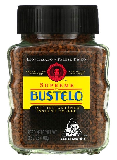 Buy Supreme by Bustelo Instant Coffee Freeze Dried 3.52 oz (100 g) in UAE