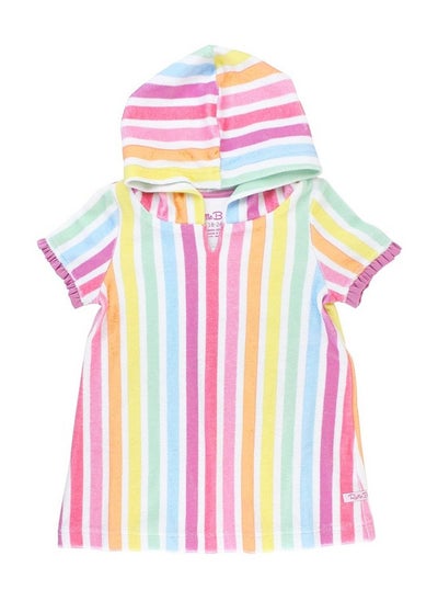 Buy Rainbow Dream Stripe Ruffle Terry Coverup 36M in UAE