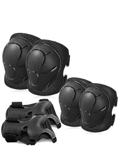 Buy G-50 Kids Protective Gear Set 6PCS for Skating Cycling Scooter, Black in Egypt