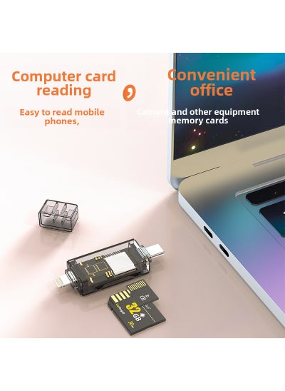 اشتري High-Speed USB Multi-Card Reader for Computers and Phones type-c Apple Tea SD/TF في السعودية