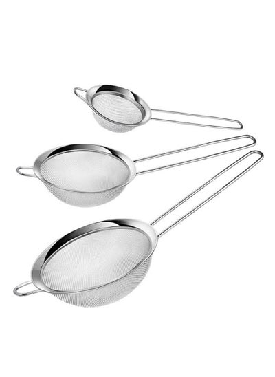 اشتري Stainless Steel Strainers - 3 Pcs. في مصر