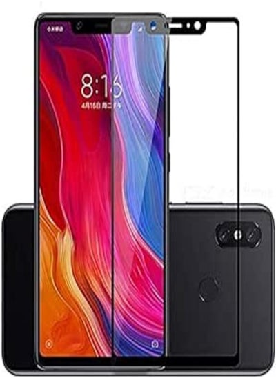 اشتري Tempered Glass Scratch Proof 5D Screen Protector For Xiaomi Mi 8 - Black في مصر