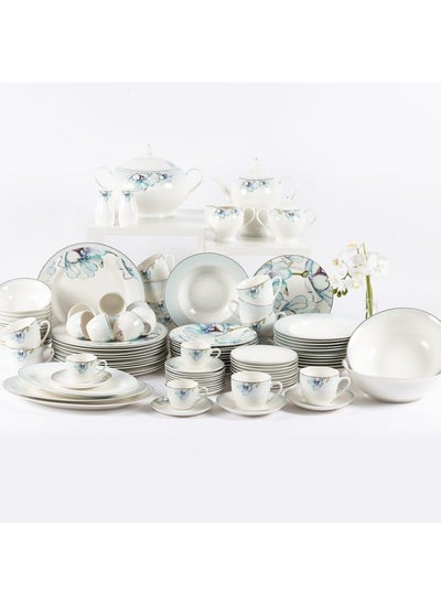 اشتري Bevy 110-Piece Dinner Set, Multicolour في الامارات