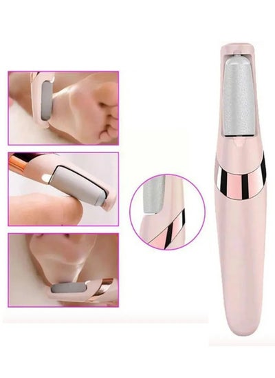 Buy Electric Foot Filer for Removing Callus and Dead Cells Rechargeable with Fine and Coarse Heads in Saudi Arabia