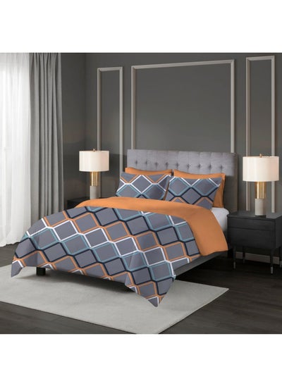 Buy Windsor Reversible Comforter Double 220x230cm Grey (SDC 4877) in UAE