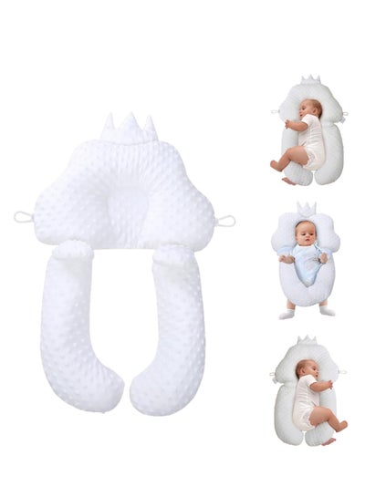 Buy Baby Head Shaping Pillow, Sleep Shaping Newborn Pillow with Adjustable Height Cushion, Baby Memory Foam Pillow for 0-36 Months Infant Neck Support in Saudi Arabia
