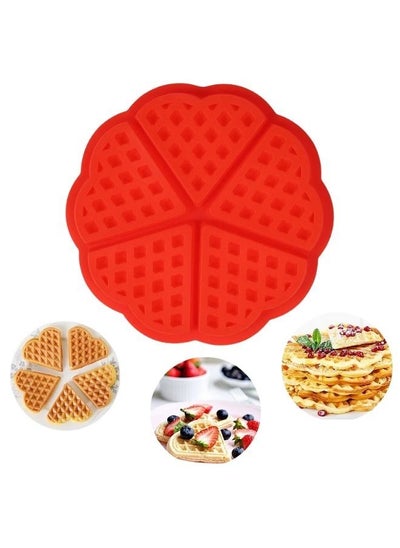 Buy 1 piece of silicone waffle mold - red in Egypt