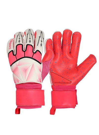 اشتري Goalkeeper Gloves Finger Protection Latex Soccer Breathable Gloves في السعودية