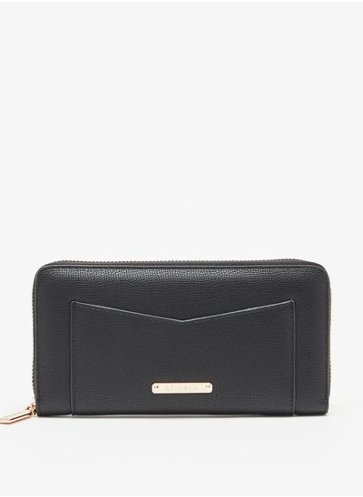 Buy Women's Textured Zip Around Wallet in UAE