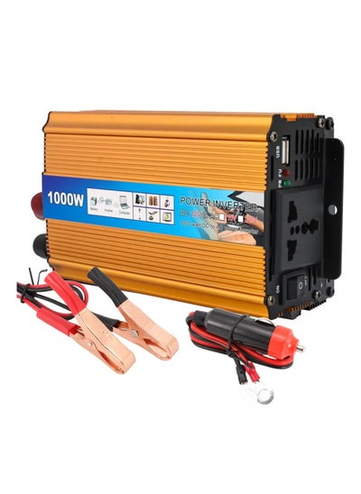 Buy 1000W Car Power Inverter DC 12V to AC 220V Converter Modified Sine Wave Inverter High Frequency Watt Power Charger Inverter in Saudi Arabia