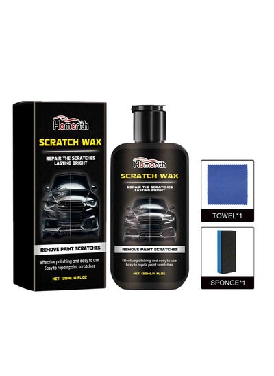 Buy Car Scratch Repair Wax Car Paint Scratch Scratch Cut Repair Paste Care Polishing Wax 120ml in UAE