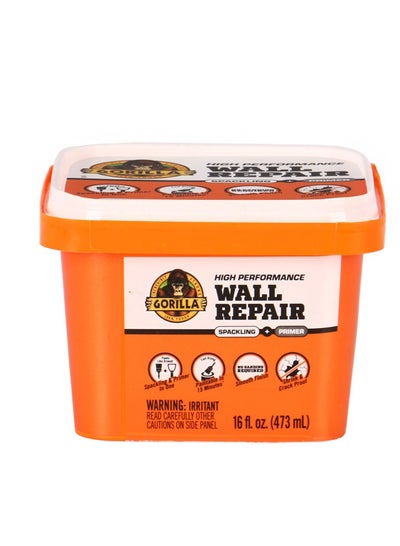 Buy GORILLA Heavy Duty Wall Repair Spackling + Primer, 16 Ounce Tub in UAE