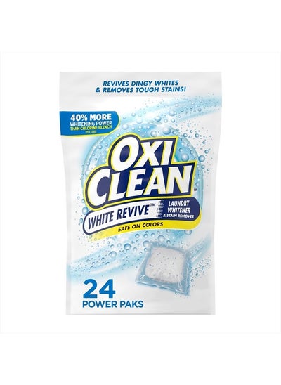 Buy White Revive Laundry Whitener and Stain Remover Power Paks, 24 Count in UAE