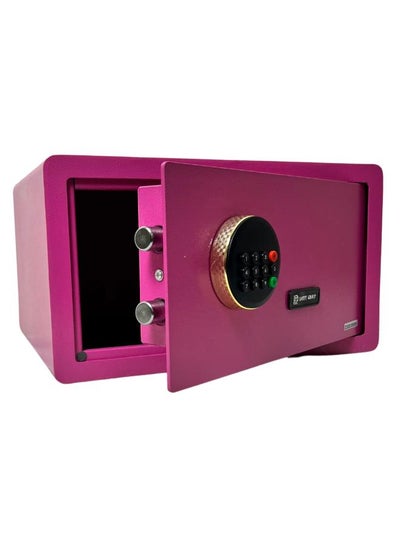 اشتري Digital Safe -  Money Security Box with Electronic Keypad and 2 Manual Override Keys - Home safe , Office Pink Colour . ( H23 * W42 * D37 CM ) في مصر