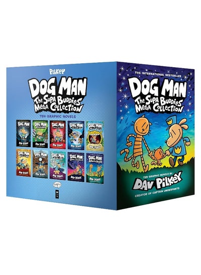 اشتري GRAPHIX Boxed - Dog Man: The Supa Buddies Mega Collection: From the Creator of Captain Underpants (Dog Man #1-10 Box Set) في الامارات