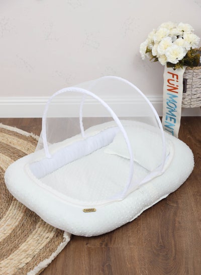 Buy Super soft and breathable baby sponge granular mosquito net mattress 70×45cm in Saudi Arabia