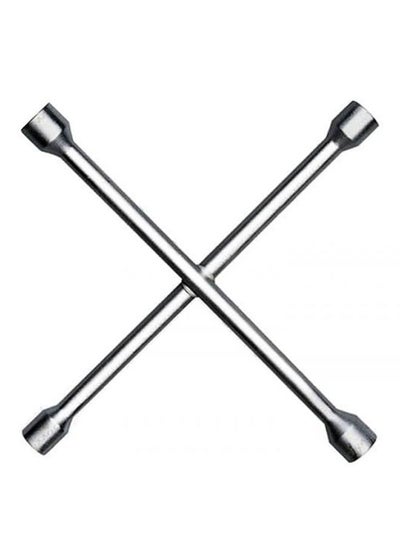 Buy 4 Way Wheel Spanner, Heavy Duty Universal Lug Wrench, 4-Way Cross Wrench Fits Steel Reinforced Sleeve Weld in UAE