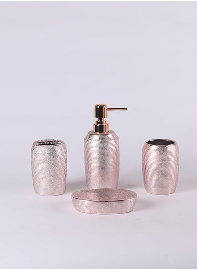 Buy Orchid 4Pcs Bath Set Shimmer Gold in UAE