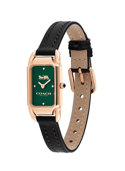 اشتري Women's Analog Rectangle Shape Leather Wrist Watch 14504068 - 17.5 Mm في الامارات