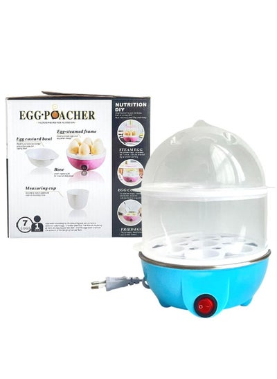 اشتري ARTC Multifunction Double Layer Electric 14 Eggs Poacher Fryer Cooker Boiler Steamer Maker Machine DIY Cooking Kitchen Tools, Blue في الامارات