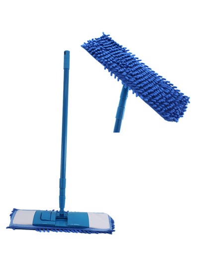 Buy Flat Mop with Durable Metal Handle - Assorted Color in UAE