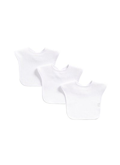 Buy Pack Of 3 Knitted Bib, 75% Cotton 25% Polyester in Saudi Arabia