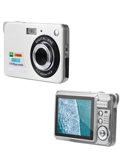 Buy 2.7 Inch Tft 18Mp 8X Zoom Digital Camera Mini Anti-Shake Full HD Digital Video Camera(Silver) in UAE