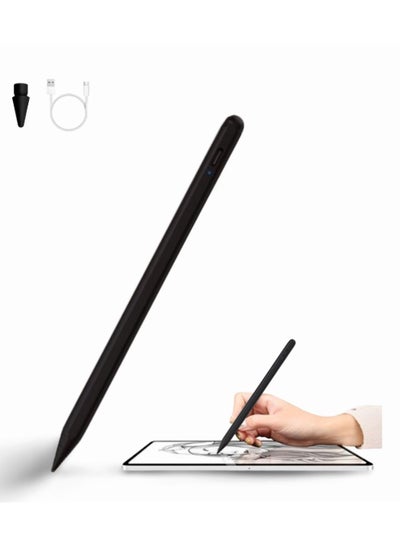 اشتري Opulence Tilt Sensitivity Palm Rejection Stylus Pen for Apple iPad 2018 & After 6/7/8/9th Generation i pad Pro 11 /Pro 12.9 3rd/4th/5th/Air 3 & 4 & 5 Precise Writing Drawing Digital Pencil Black في الامارات