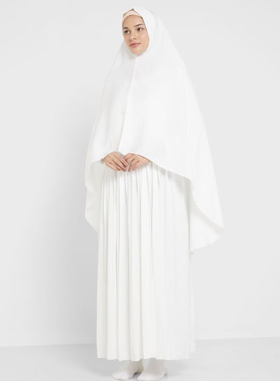 Buy Prayer Dress With Pleat Detail in UAE
