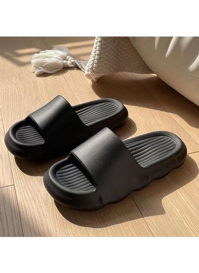 Buy Pillow Slippers for Women and Men Non Slip Quick Drying Shower Slides Bathroom Sandals Ultra Cushion Thick Sole in UAE